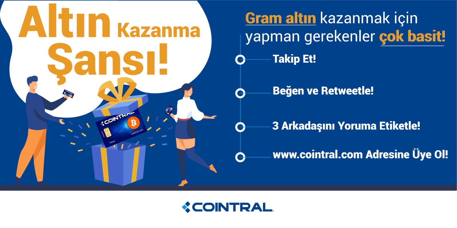 Cointral Gram Altın Çekilişi